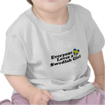Svensk flicka t-shirt