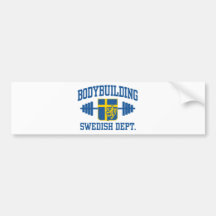 Svensk kroppsbyggare bildekaler