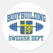 Svensk kroppsbyggare klistermärken