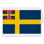 Svensk norsk union, sverige hälsnings kort