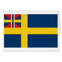 Svensk norsk union, sverige hälsnings kort