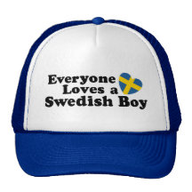 Svensk pojke trucker kepsar