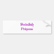 Svensk Princess Bildekal