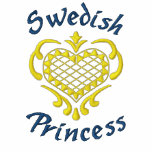 Svensk Princess Broderad Munkjacka