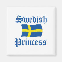 Svensk Princess Magnet För Kylskåp