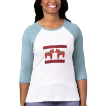 Svensk skjorta för Dala häst T Tee Shirts