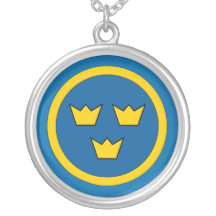 Svensk tre kronor Flygvapnet Anpassningsbar Halsband