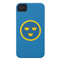 Svensk tre kronor Flygvapnet iPhone 4 Skydd