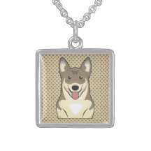 Svensk Vallhund tecknad Skräddarsydda Halsband