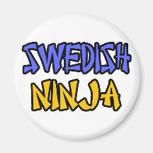 Svenska Ninja Kylskåps Magneter