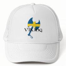 Svenska Viking Sverige sjunker yxan Trucker Keps