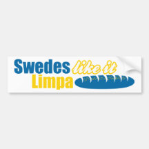 Svenskar gillar det roliga Limpa Bildekal