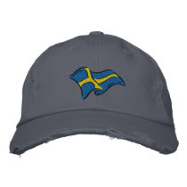 Svensken sjunker - Sverige Sverige sjunker för sve Broderad Keps