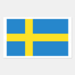 Svenskflagga Retangel Klistermärke