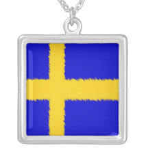 Svenskflagga Skräddarsydda Halsband