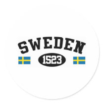 Sverige 1523 runda klistermärken