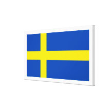 sverige canvastryck