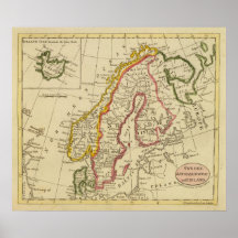 Sverige Danmark, norge, Finland, island Affischer