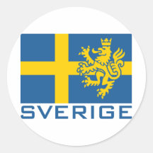 Sverige flagga klistermärke