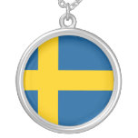 Sverige flagga skräddarsydda halsband