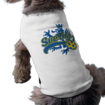 Sverige fotboll hund tröja