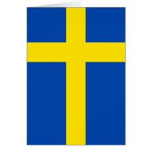 sverige hälsnings kort