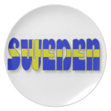 Sverige, i att märka för flagga dinner plates