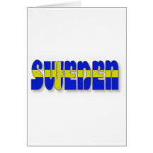 Sverige, i att märka för flagga hälsningskort