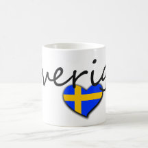 Sverige Kaffe Mugg