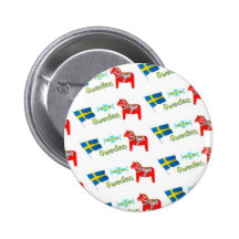 Sverige Knapp Med Nål