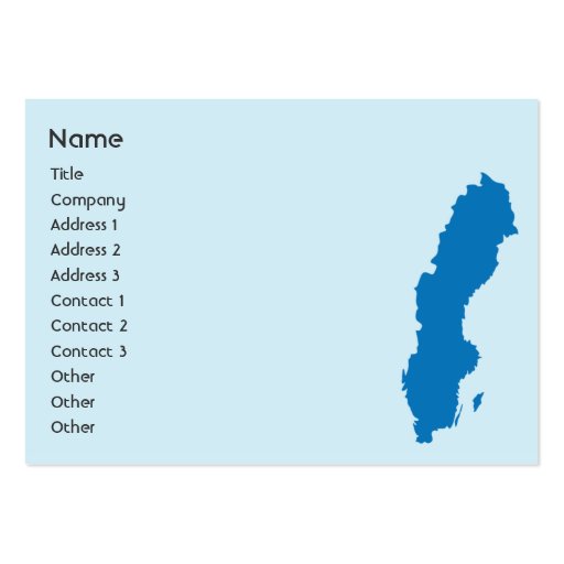 Sverige - knubbig visitkort mall