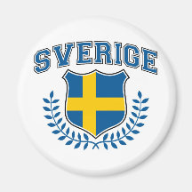 Sverige Kylskåpsnagnet