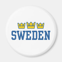 Sverige Magnet För Kylskåp