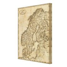 Sverige norge 2 canvasdukar med gallerikvalitet
