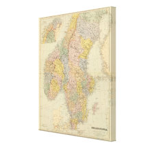 Sverige norge canvasdukar med gallerikvalitet