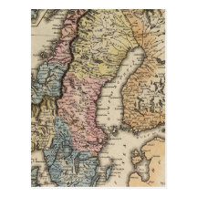 Sverige och norge 3 vykort