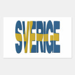 Sverige Rechthoek Stickers