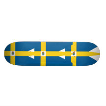 Sverige-Royal sverigeflagga Skate Decks