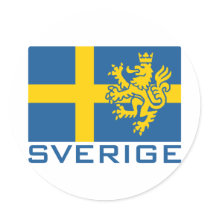 Sverige sjunker klistermärke