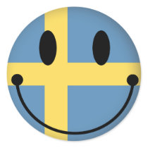 Sverige Smiley Klistermärken