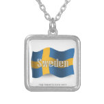 Sverige som vinkar flagga hängsmycken
