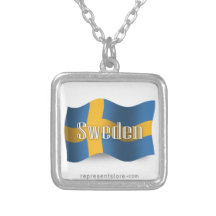 Sverige som vinkar flagga hängsmycken
