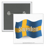 Sverige som vinkar flagga nål
