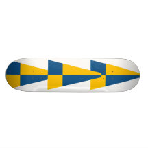 Sverige sverigeflagga anpassad skate board