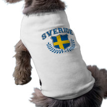 Sverige T-shirt För Hundar