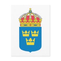Sverige vapensköld (mindre) vykort