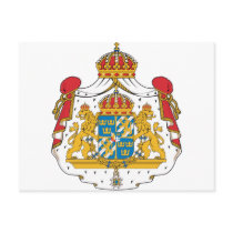 Sverige vapensköld vykort