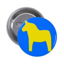 SverigeDala häst Knappar