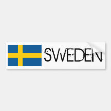 Sverigeflagga Bildekaler