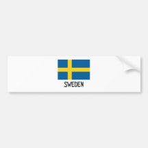 Sverigeflagga Bildekaler
